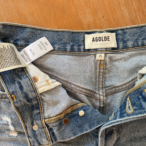 Agolde Jaden Shorts - Swampmeet - Picture 4 of 4